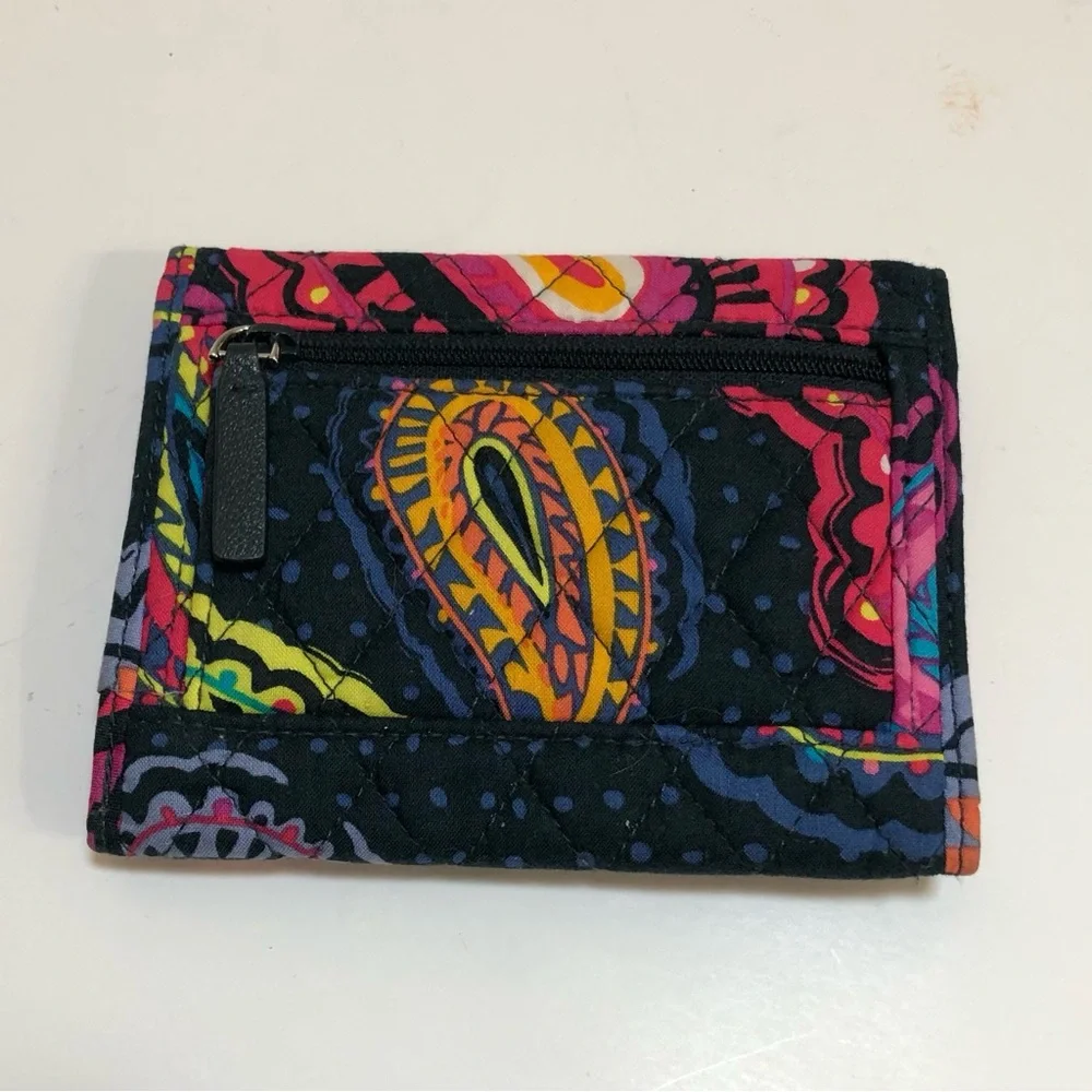 Vera Bradley Twilight Paisley Euro Trifold Wallet